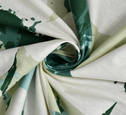 Vision Fitted Bedsheet with 2 King Size Pillow Cover for Double Bed